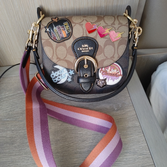 COACH KLEO DISCO SIGNATURE EMBELLISHED C-BODY W/TOP HANDLE; C6917;BNWT;MSRP $450 - Picture 2 of 4